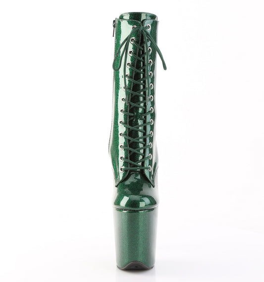 【PLEASER】FLAMINGO-1040GP シューズ Emerald Green Glitter Pat/M【取寄】