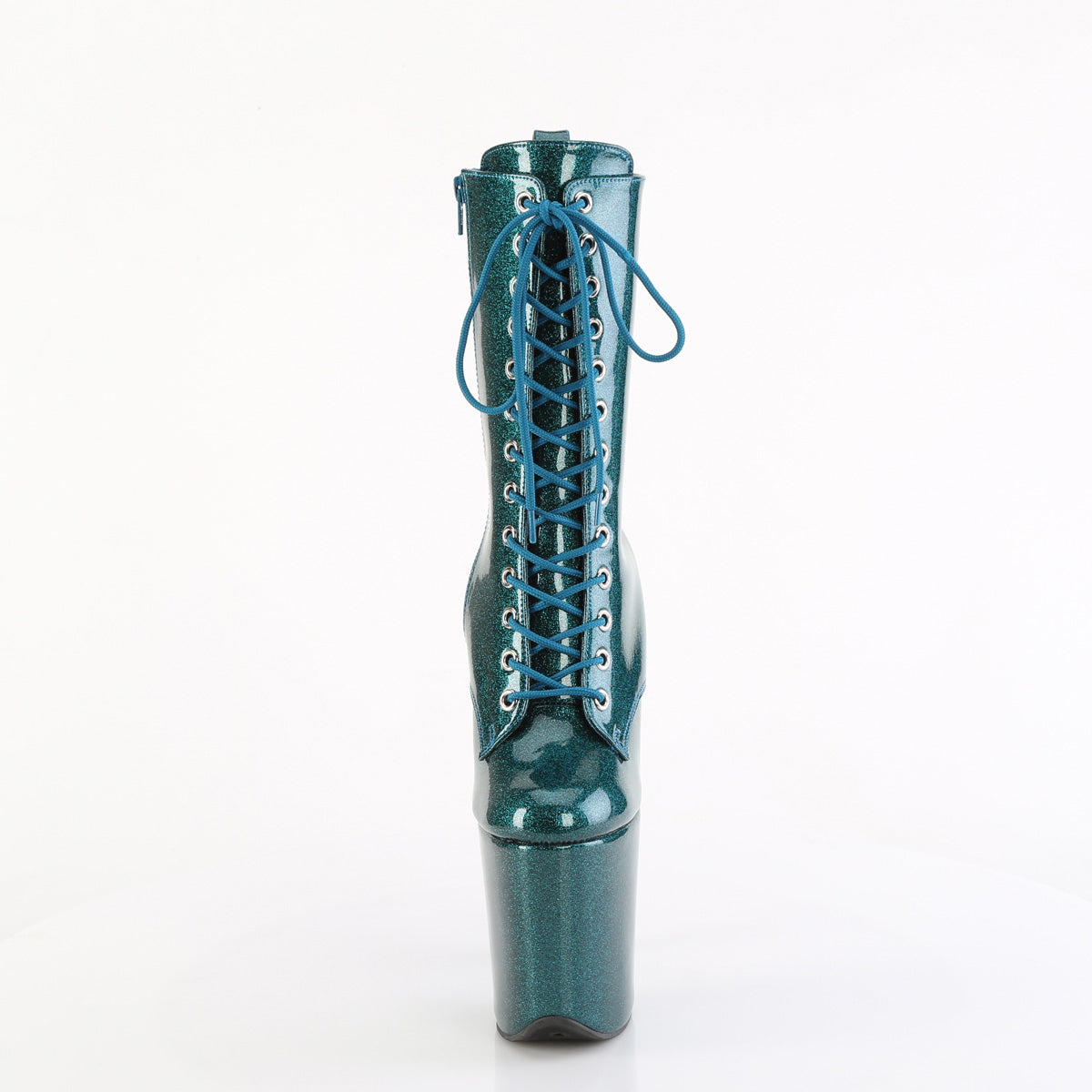 【PLEASER】FLAMINGO-1040GP プラットフォームシューズ Teal Glitter Pat/M【取寄】