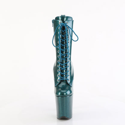 【PLEASER】FLAMINGO-1040GP プラットフォームシューズ Teal Glitter Pat/M【取寄】