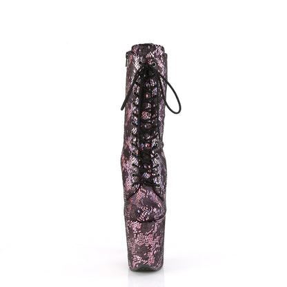 【PLEASER】FLAMINGO-1040SPF シューズ B. Pink Metallic Holo Snake Print Fabric/M【取寄】