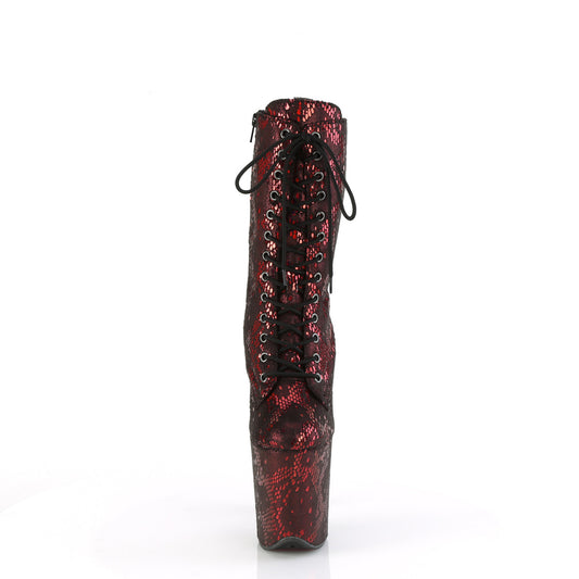 【PLEASER】FLAMINGO-1040SPF シューズ Red Metallic Snake Print Fabric/M【取寄】