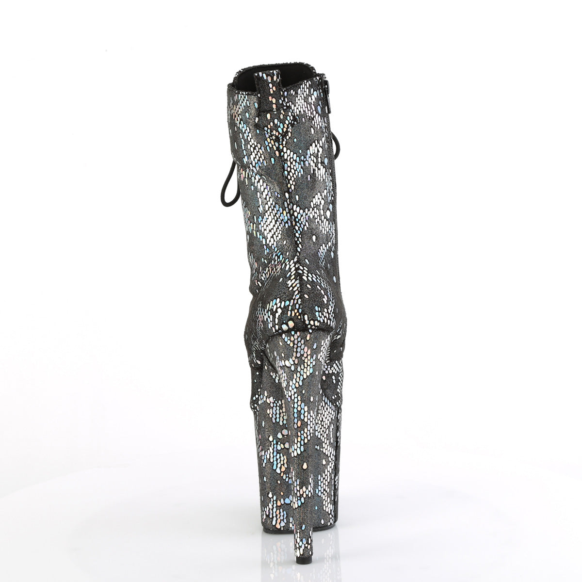 【PLEASER】FLAMINGO-1040SPF シューズ Silver Metallic Holo Snake Print Fabric/M【取寄】