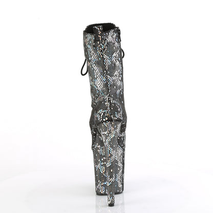 【PLEASER】FLAMINGO-1040SPF シューズ Silver Metallic Holo Snake Print Fabric/M【取寄】