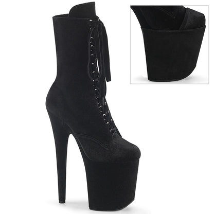 【PLEASER】FLAMINGO-1045VEL シューズ Blk Velvet/Blk Velvet【取寄】