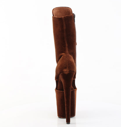 【PLEASER】FLAMINGO-1045VEL プラットフォームシューズ Brown Velvet/M【取寄】