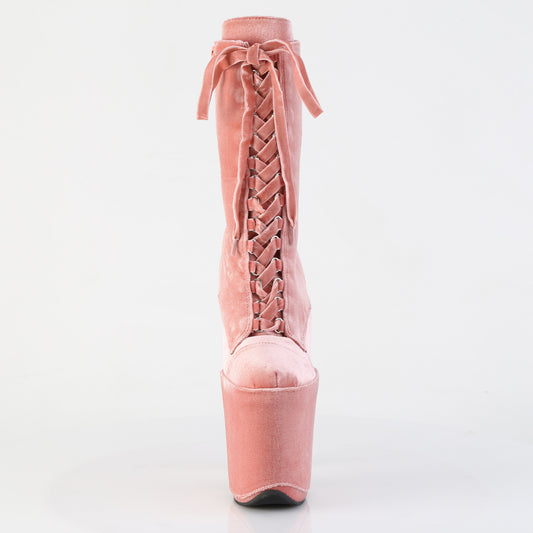 【PLEASER】FLAMINGO-1045VEL シューズ Dusty Pink Velvet/M【取寄】