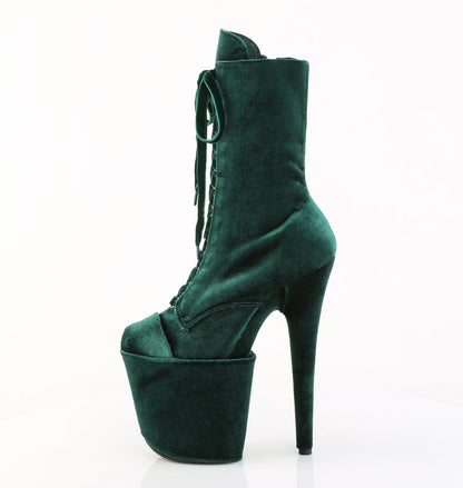 【PLEASER】FLAMINGO-1045VEL シューズ Emerald Green Velvet/Emerald Green Velvet【取寄】