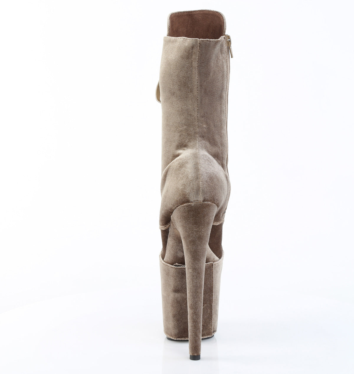 【PLEASER】FLAMINGO-1045VEL プラットフォームシューズ Khaki Velvet/Khaki Velvet【取寄】