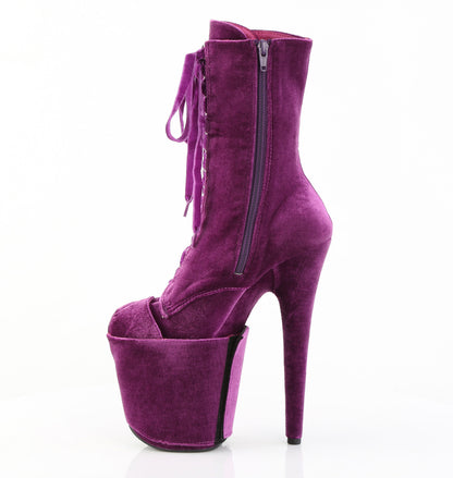 【PLEASER】FLAMINGO-1045VEL プラットフォームシューズ Purple Velvet/Purple Velvet【取寄】