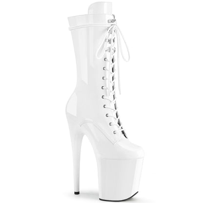 【PLEASER】FLAMINGO-1050 プラットフォームシューズ Wht Pat/Wht【取寄】