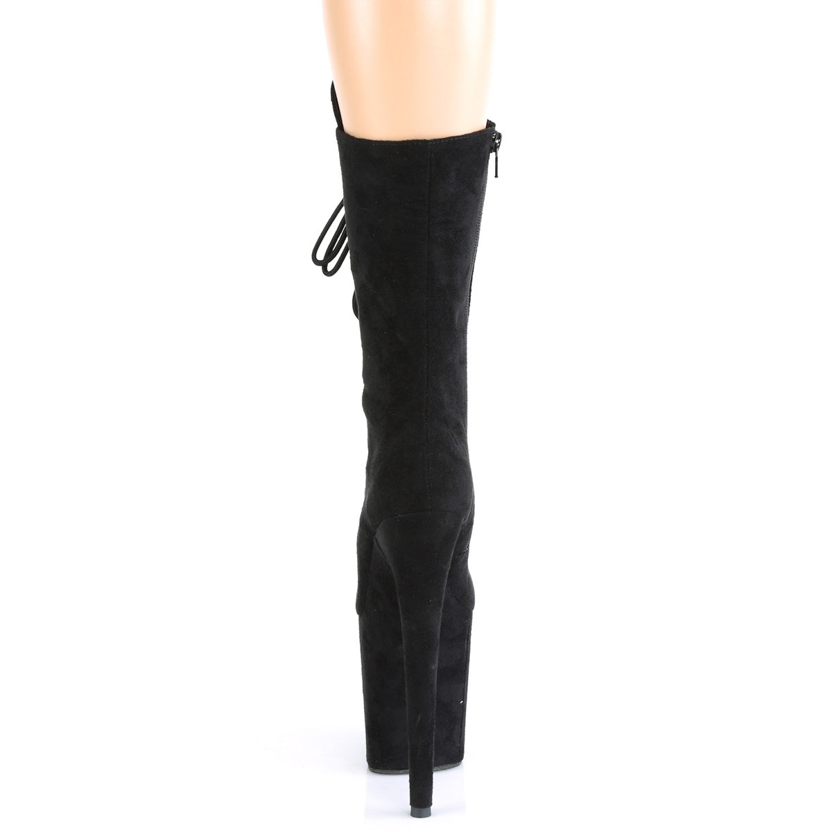 【PLEASER】FLAMINGO-1050FS プラットフォームシューズ Blk Faux Suede/Blk Faux Suede【取寄】