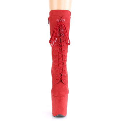 【PLEASER】FLAMINGO-1050FS シューズ Red Faux Suede/Red Faux Suede【取寄】