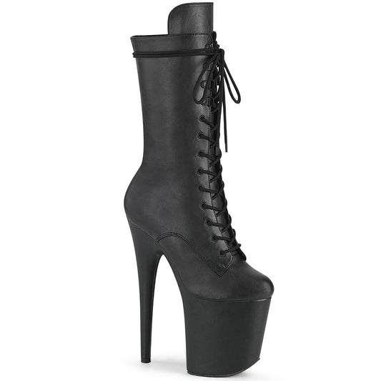【PLEASER】FLAMINGO-1050WR プラットフォームシューズ Blk Faux Leather/Blk Faux Leather【取寄】