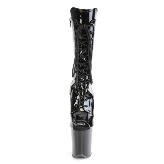 【PLEASER】FLAMINGO-1051 プラットフォームシューズ Blk Pat/Blk【取寄】