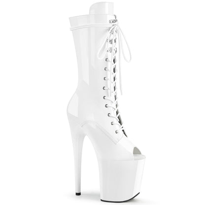 【PLEASER】FLAMINGO-1051 プラットフォームシューズ Wht Pat/Wht【取寄】