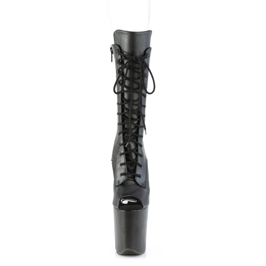 【PLEASER】FLAMINGO-1051WR プラットフォームシューズ Blk Faux Leather/Blk Faux Leather【取寄】