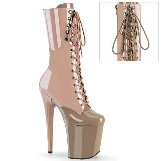 【PLEASER】FLAMINGO-1054DC プラットフォームシューズ Dusty Pink-Sand Pat/Dusty Pink-Sand【取寄】