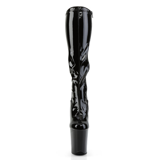 【PLEASER】FLAMINGO-2000 プラットフォームシューズ Blk Str Pat/Blk【取寄】
