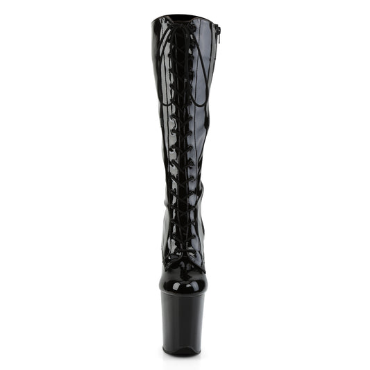 【PLEASER】FLAMINGO-2023 プラットフォームシューズ Blk Str Pat/Blk【取寄】