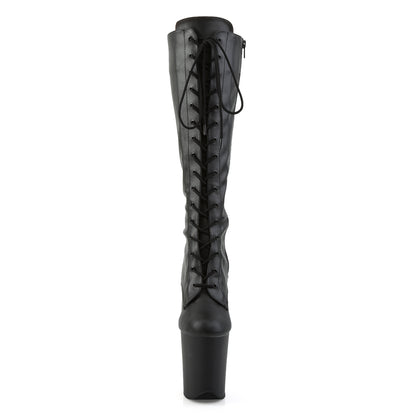 【PLEASER】FLAMINGO-2023 シューズ Blk Str Faux Leather/Blk Matte【取寄】