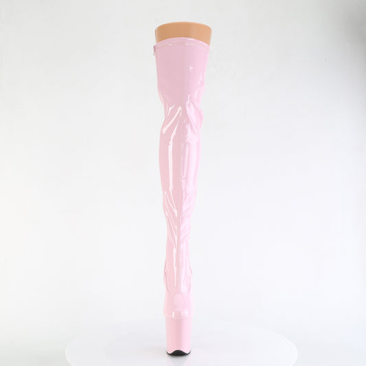【PLEASER】FLAMINGO-3000 プラットフォームシューズ B. Pink Str Pat/B. Pink【取寄】