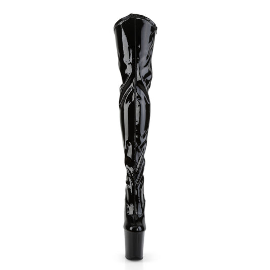 【PLEASER】FLAMINGO-3000 プラットフォームシューズ Blk Str Pat/Blk【取寄】