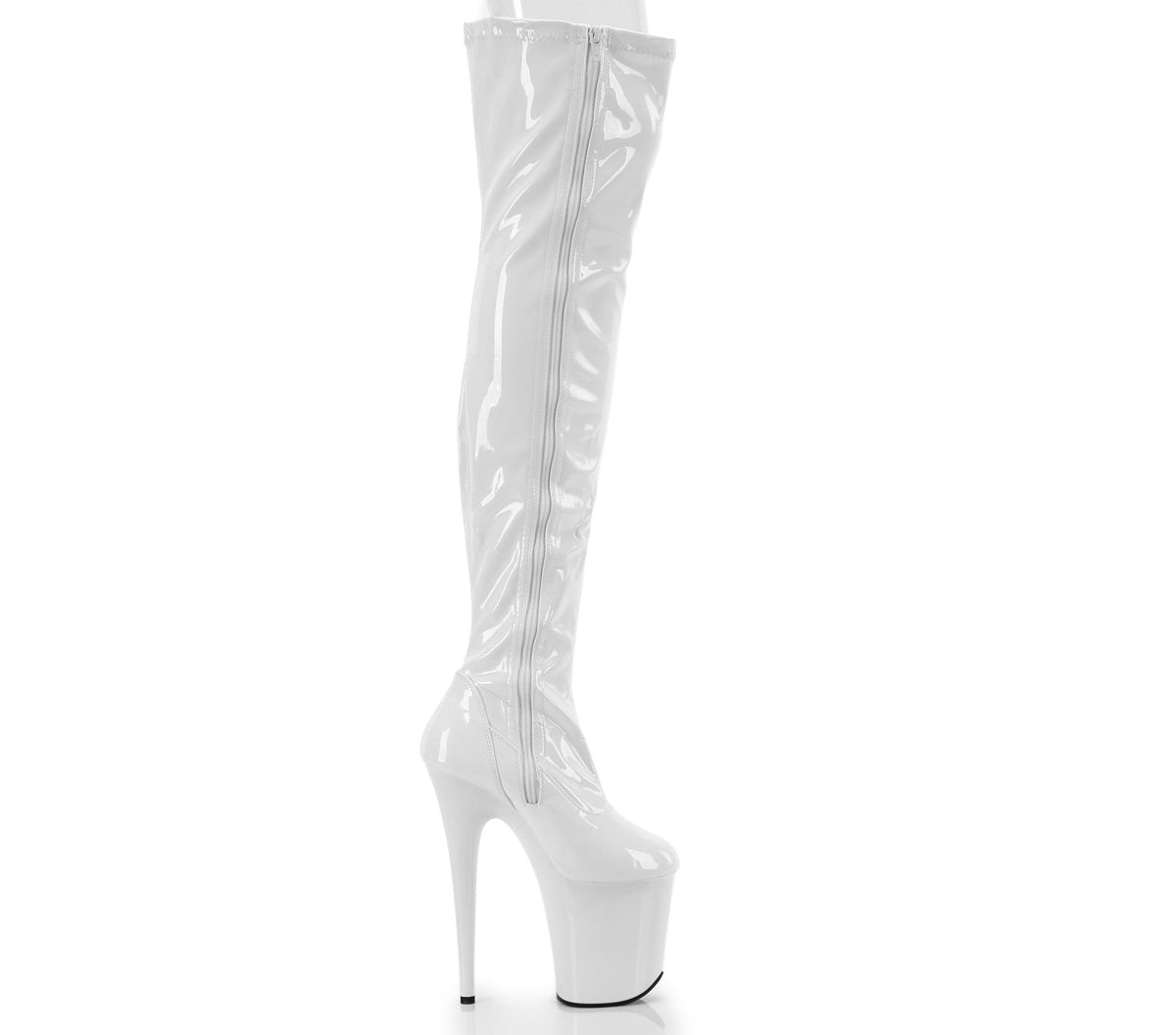 【PLEASER】FLAMINGO-3000 シューズ Wht Str Pat/Wht【取寄】