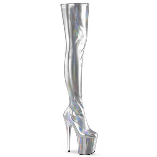 【PLEASER】FLAMINGO-3000HWR プラットフォームシューズ Slv Str. Holo/Slv Holo【取寄】