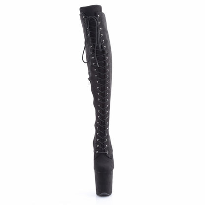 【PLEASER】FLAMINGO-3014FS シューズ Blk Faux Suede/Blk Faux Suede【取寄】