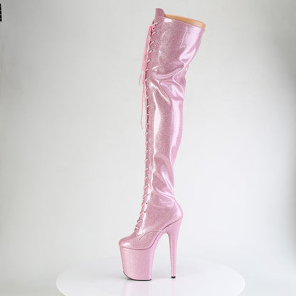【PLEASER】FLAMINGO-3020GP シューズ B. Pink Glitter Pat/M【取寄】