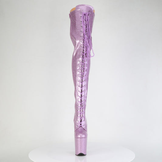 【PLEASER】FLAMINGO-3020GP プラットフォームシューズ Lilac Glitter Pat/M【取寄】