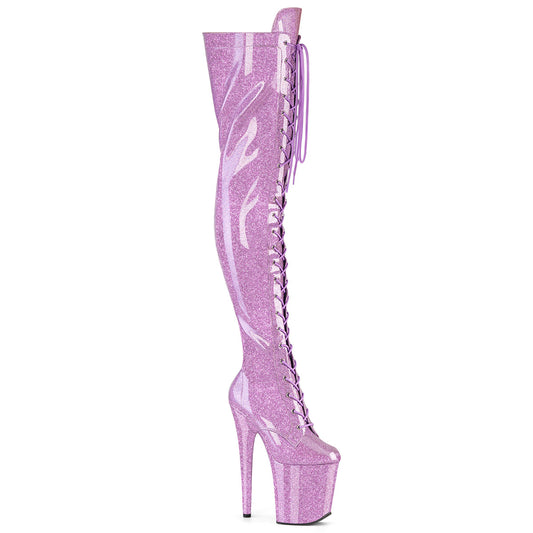 【PLEASER】FLAMINGO-3020GP プラットフォームシューズ Lilac Glitter Pat/M【取寄】