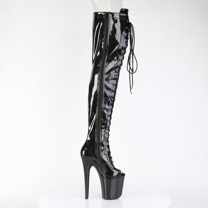 【PLEASER】FLAMINGO-3021GP シューズ Blk Glitter Pat/M【取寄】