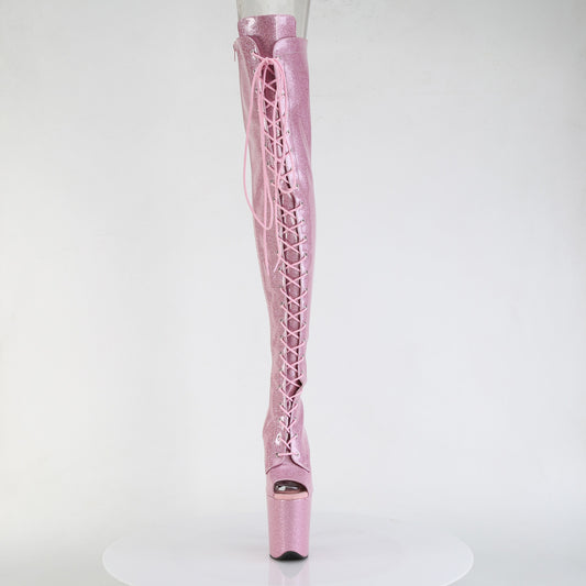 【PLEASER】FLAMINGO-3021GP プラットフォームシューズ B. Pink Glitter Pat/M【取寄】