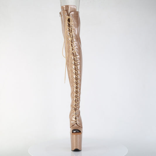 【PLEASER】FLAMINGO-3021GP プラットフォームシューズ Gold Glitter Pat/M【取寄】