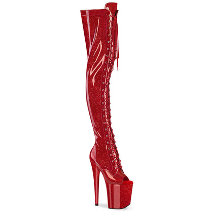 【PLEASER】FLAMINGO-3021GP シューズ Red Glitter Pat/M【取寄】