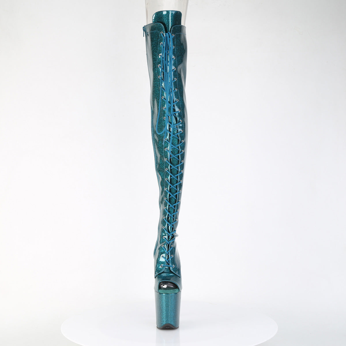 【PLEASER】FLAMINGO-3021GP シューズ Teal Glitter Pat/M【取寄】