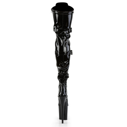 【PLEASER】FLAMINGO-3028 シューズ Blk Str Pat/Blk【取寄】