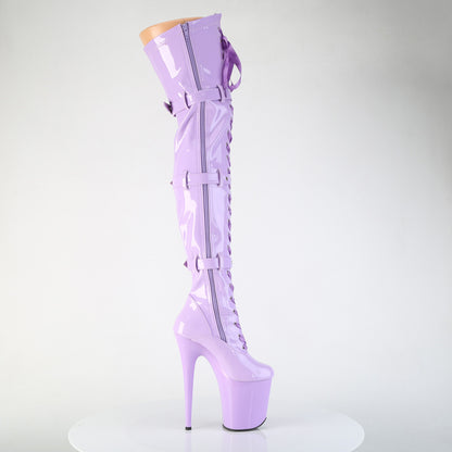 【PLEASER】FLAMINGO-3028 シューズ Lavender Str. Pat/Lavender【取寄】