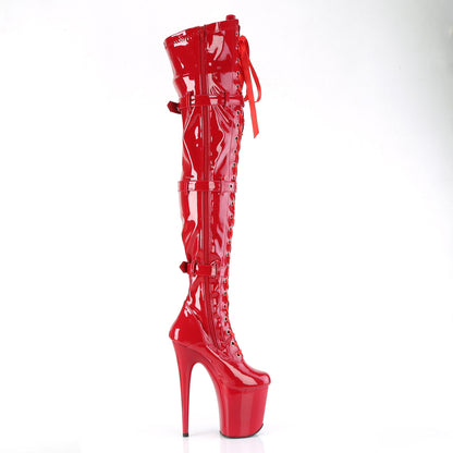 【PLEASER】FLAMINGO-3028 シューズ Red Str. Pat/Red【取寄】