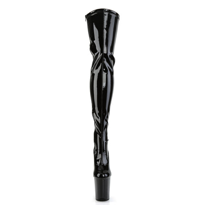 【PLEASER】FLAMINGO-3063 プラットフォームシューズ Blk Str Pat/Blk【取寄】