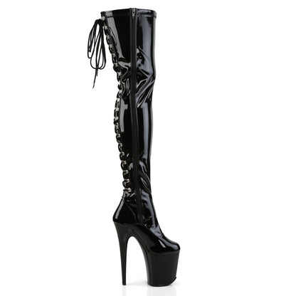 【PLEASER】FLAMINGO-3063 シューズ Blk Str Pat/Blk【取寄】