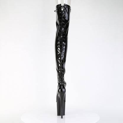 【PLEASER】FLAMINGO-3850 シューズ Blk Str. Pat/Blk【取寄】