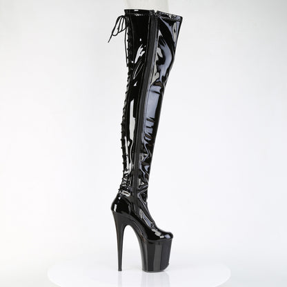 【PLEASER】FLAMINGO-3850 シューズ Blk Str. Pat/Blk【取寄】