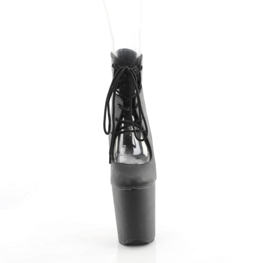 【PLEASER】FLAMINGO-800-22 プラットフォームシューズ Blk Faux Leather/Blk Matte【取寄】