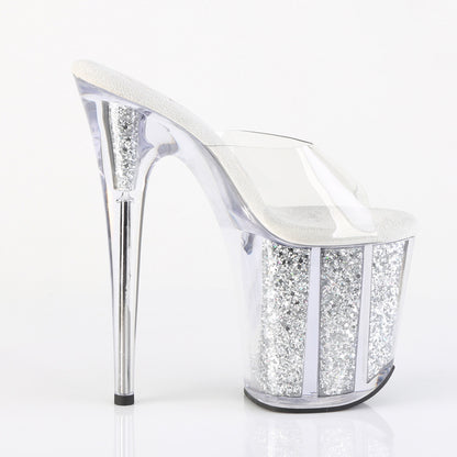【PLEASER】FLAMINGO-801G シューズ Clr/Slv Multi Glitter【取寄】