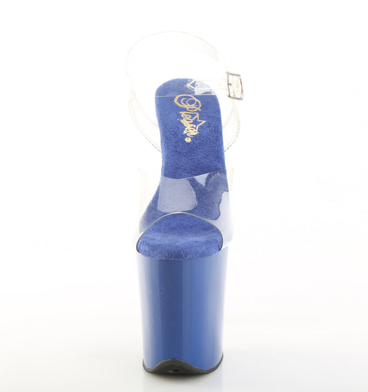 【PLEASER】FLAMINGO-808 プラットフォームシューズ Clr-Royal Blue/Royal Blue【取寄】