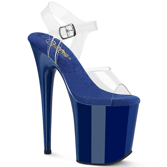 【PLEASER】FLAMINGO-808 プラットフォームシューズ Clr-Royal Blue/Royal Blue【取寄】