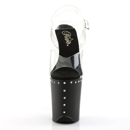 【PLEASER】FLAMINGO-808ABLS シューズ Clr/Blk Matte【取寄】
