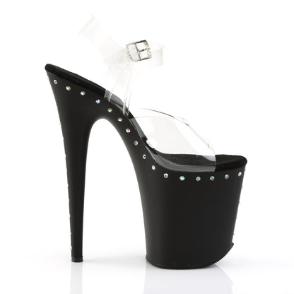【PLEASER】FLAMINGO-808ABLS シューズ Clr/Blk Matte【取寄】